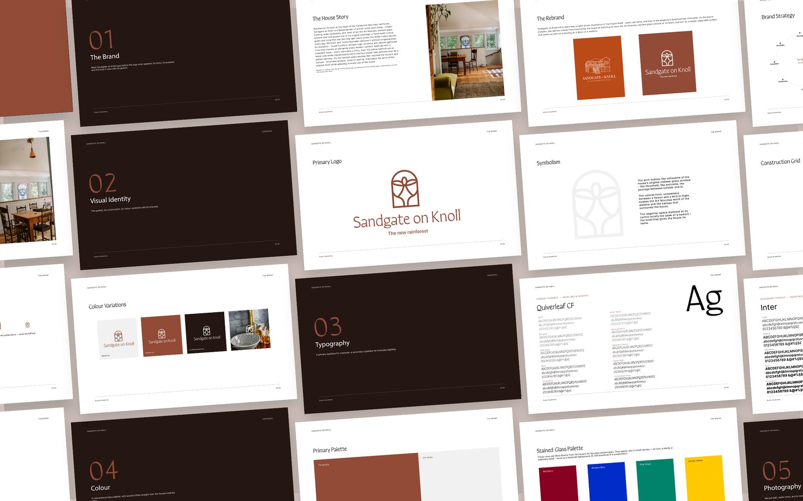 Charte graphique du rebranding Sandgate on Knoll